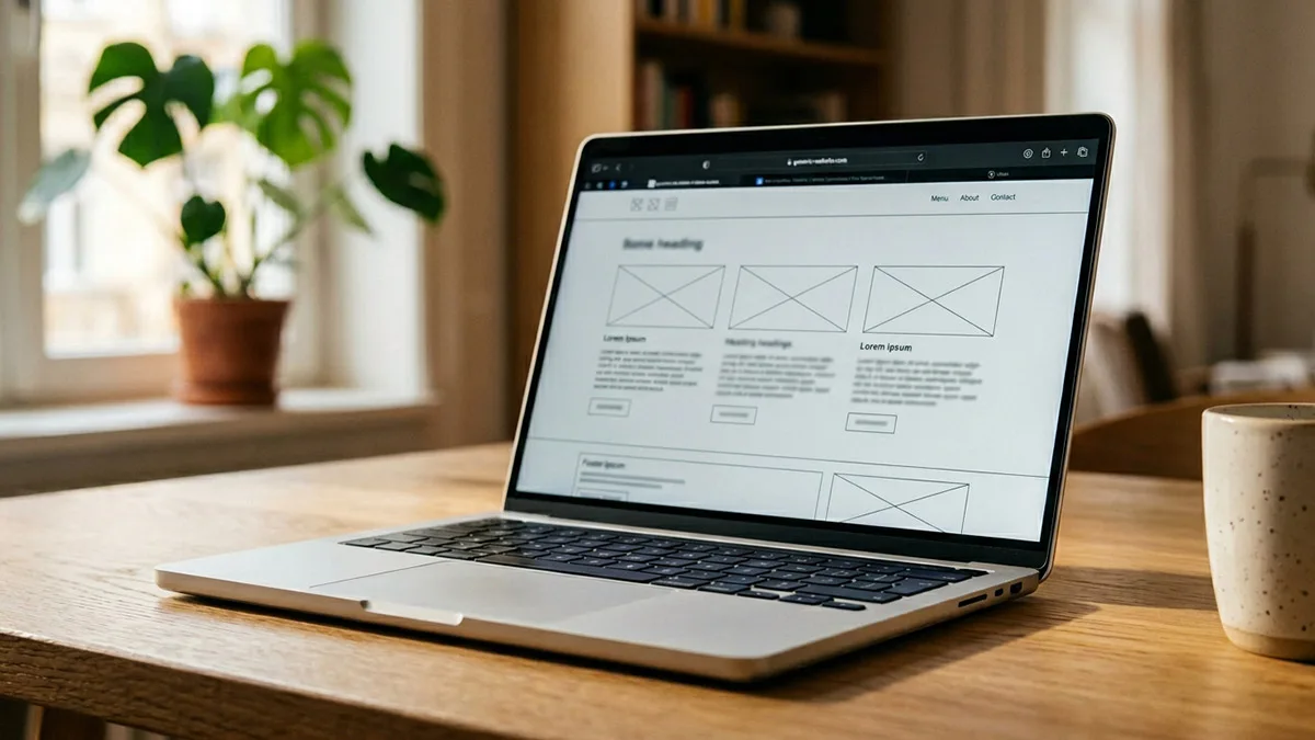 Website design and development process from layout approval to finished build